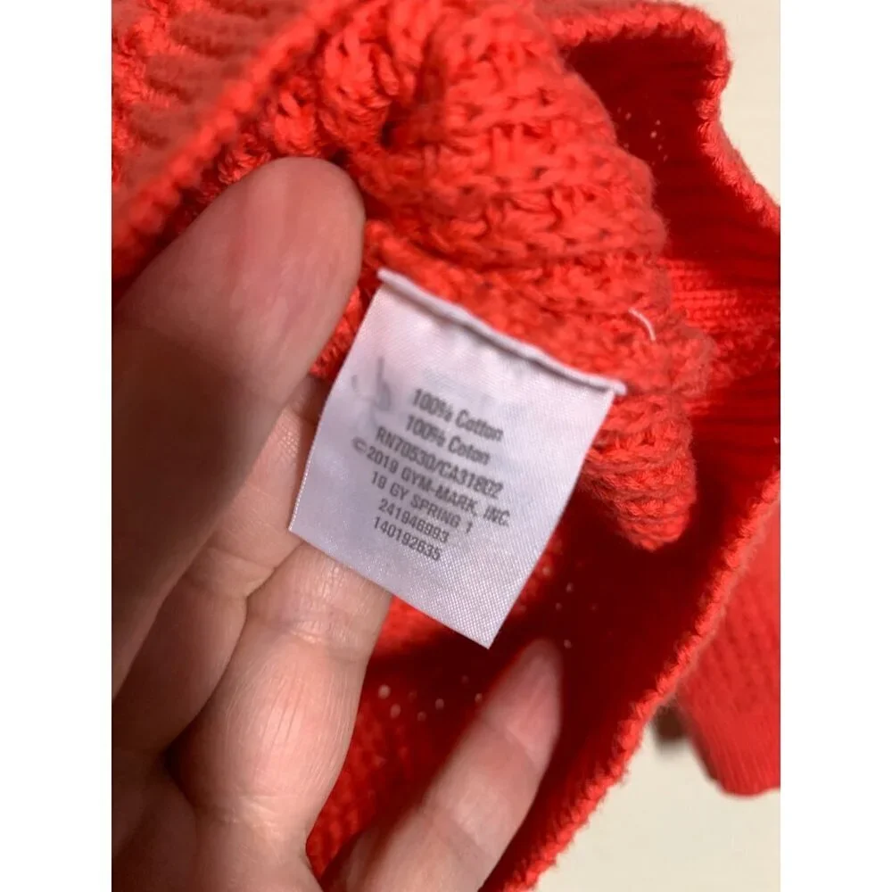 NWT Gymboree Knit Sweater Crew Neck Colorblock Y2K Cozy Girls Size 18-24 Months